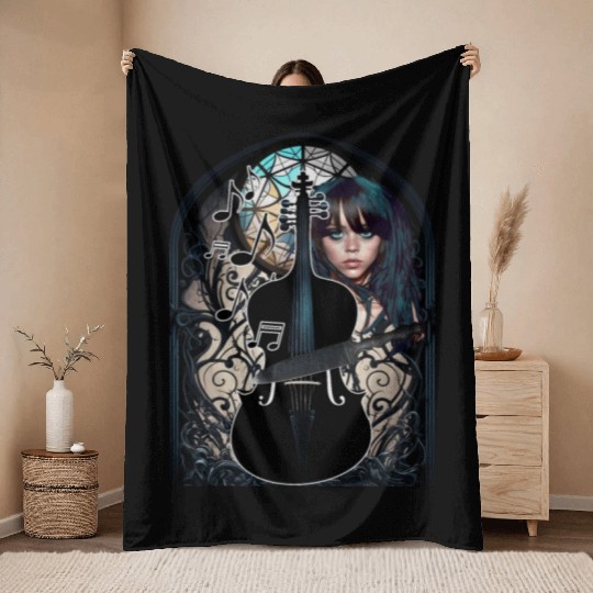 Wednesday Throw Blankets