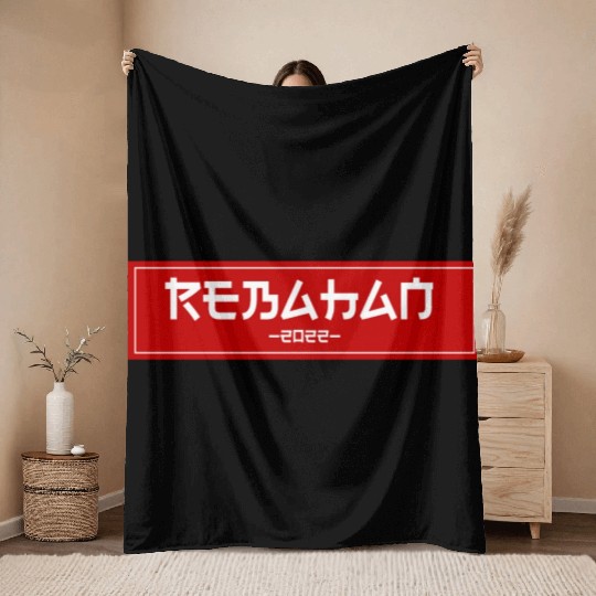 REBAHAN JAPAN STYLE Throw Blankets