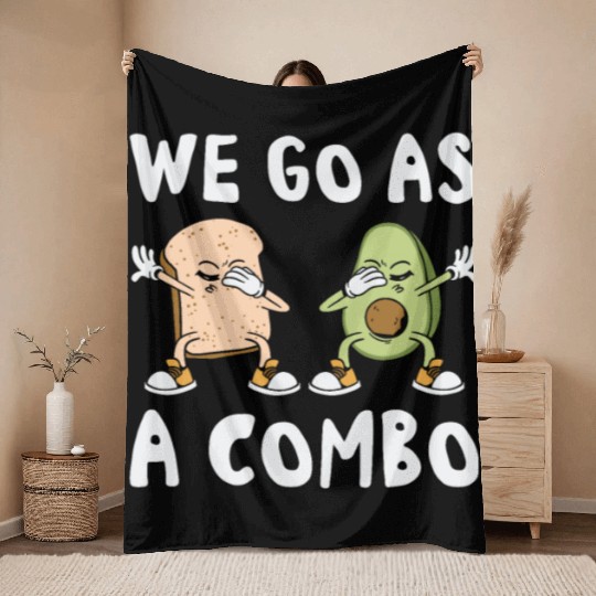 Siblings Avocado Toast Combo Big Sister Brother Throw Blankets