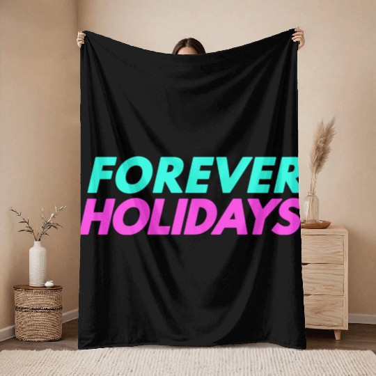 Forever Holidays Throw Blankets