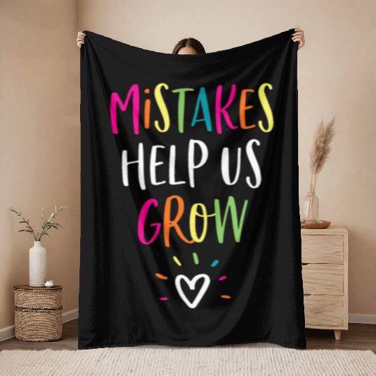 Growth Mindset Throw Blankets Positive Back to School Teach