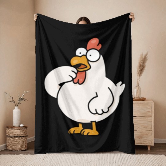 Chickens Throw Blankets