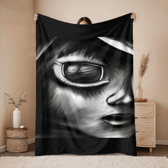 The truth is out there Look into my eyes and find Throw Blankets