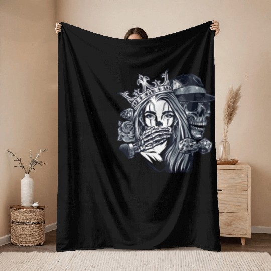 i like murder shows comfy clothes and maybe 3 peop Throw Blankets