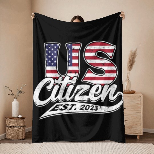 US Immigrant Indigenous USA Immigrants america Throw Blankets