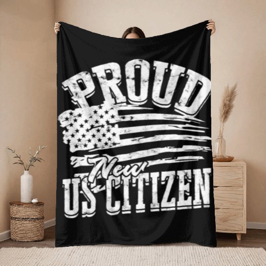 US Immigrant Indigenous USA Immigrants america Throw Blankets