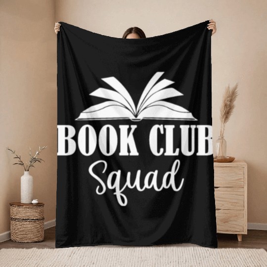 Book Club Squad Throw Blankets