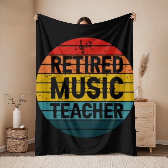 Music Teacher Throw Blankets