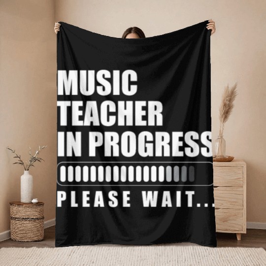 Music Teacher Throw Blankets