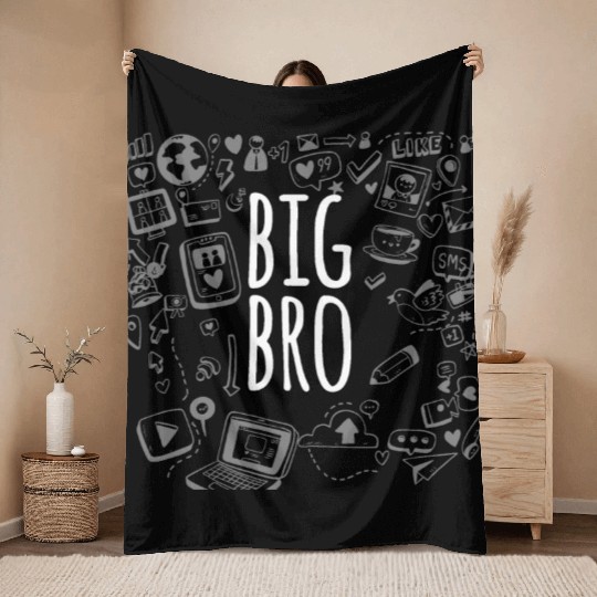 BIG BRO MATCHING OUTFIT Throw Blankets