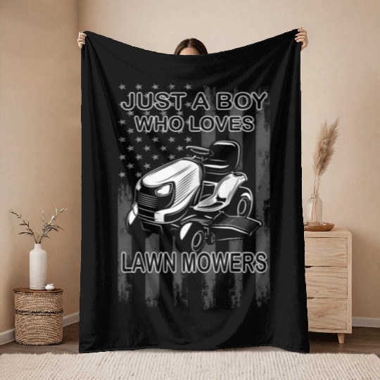 Lawn Mowers - Hobby Gardener - Lawn Care Throw Blankets