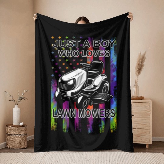 Lawn Mowers - Hobby Gardener - Lawn Care Throw Blankets