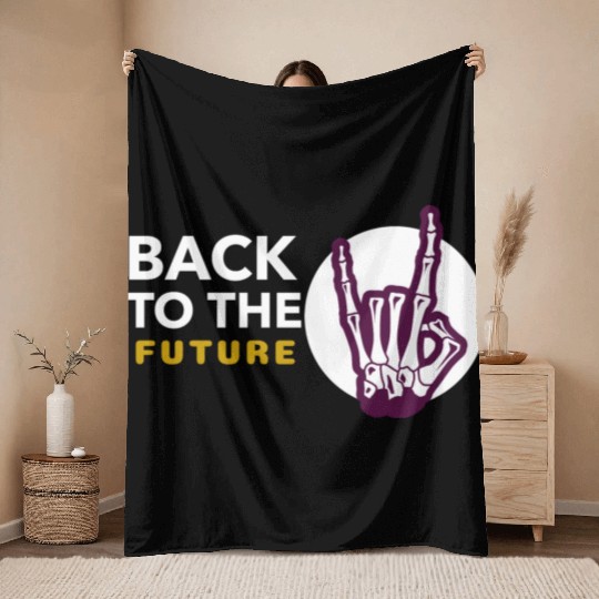 Back to the future Throw Blankets