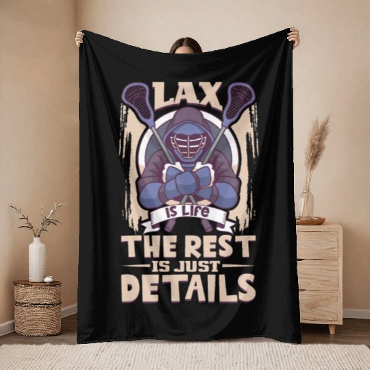 Lacrosse Player Lacrosse Coach Lax Player Sports Throw Blankets