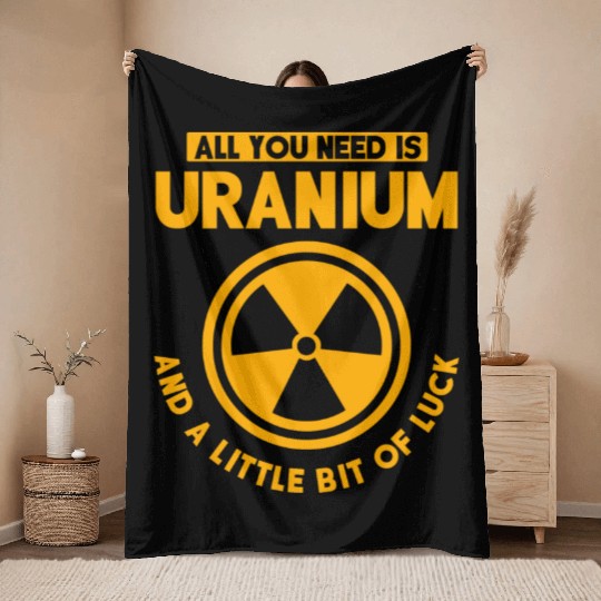 Nuclear Engineer, nuclear, science Throw Blankets