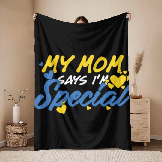 Down Syndrome Awareness Special Education Gifts Throw Blankets