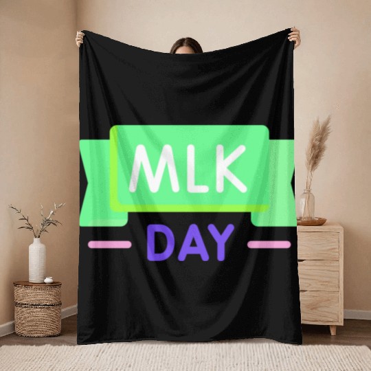 Martin Luther king jr. day Throw Blankets