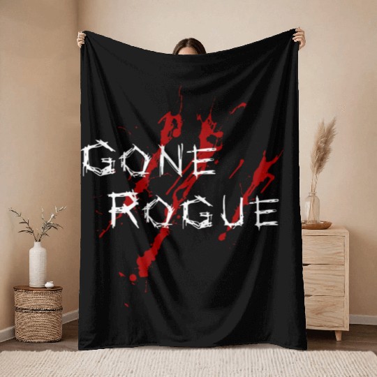 Gone Rogue Detroit Bloody Throw Blankets