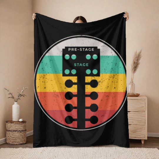 Drag Racing Race Car Retro Vintage Throw Blankets