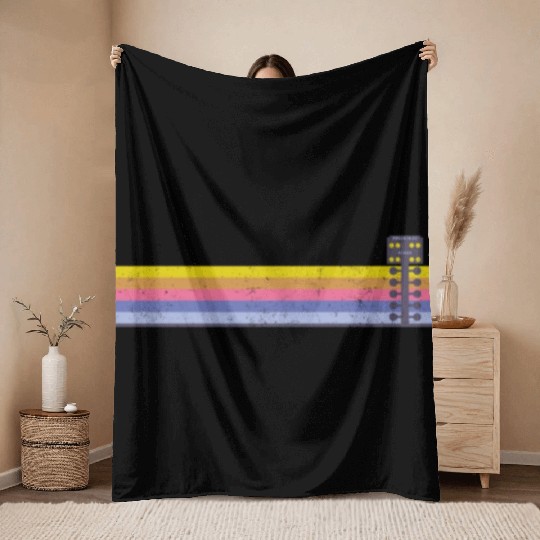 Drag Racing Race Car Retro Vintage Throw Blankets