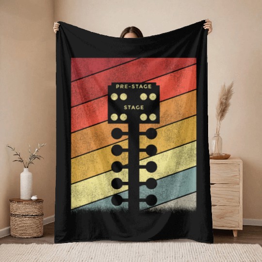Drag Racing Race Car Retro Vintage Throw Blankets