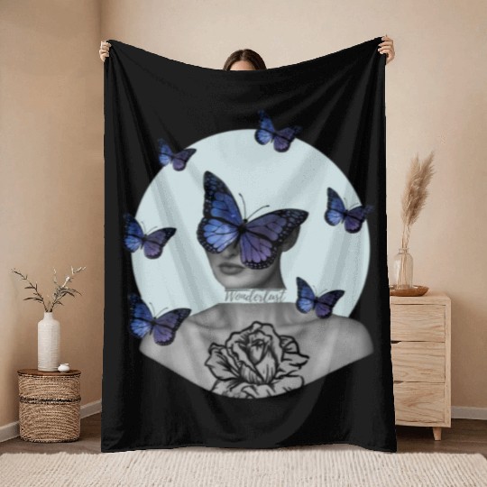 wanderlust 4 Throw Blankets