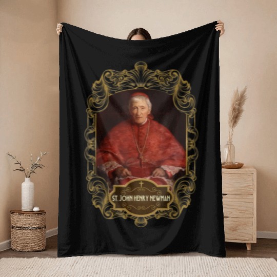 St. John Henry Newman Oxford Movement Catholic Throw Blankets