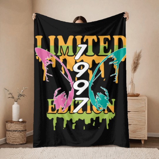 1997 Born Limited Edition Butterfly Gift Throw Blankets