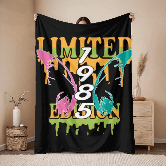 1985 Born Limited Edition Butterfly Gift Throw Blankets