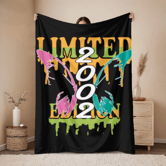2002 Born Limited Edition Butterfly Gift Throw Blankets