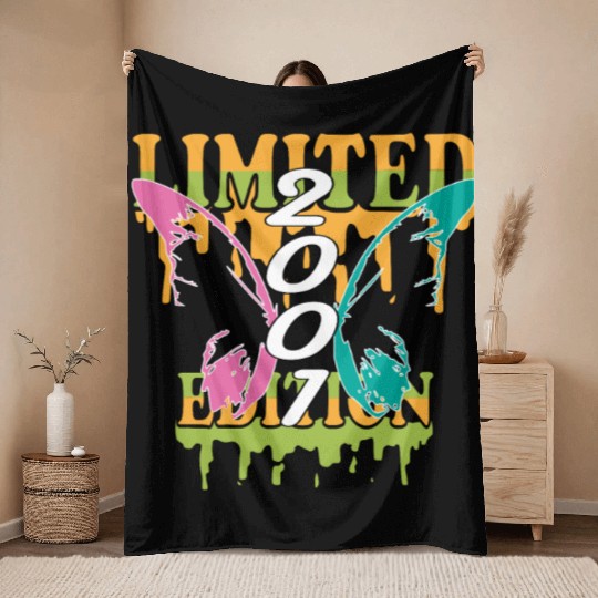2001 Born Limited Edition Butterfly Gift Throw Blankets