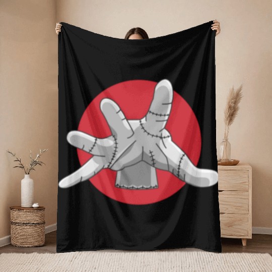 Thing Wednesday Wednesday Addams Enid TV Show Throw Blankets