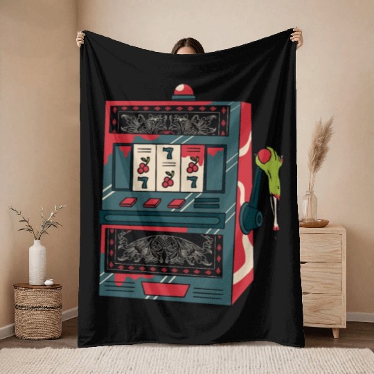 Zombie hand poker Zombie hand poker inspiration st Throw Blankets