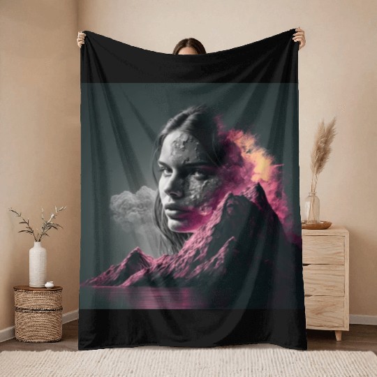Broken Angel Throw Blankets