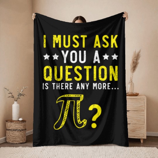 Math Instructor Math Teacher Mathematician Pi Day Throw Blankets