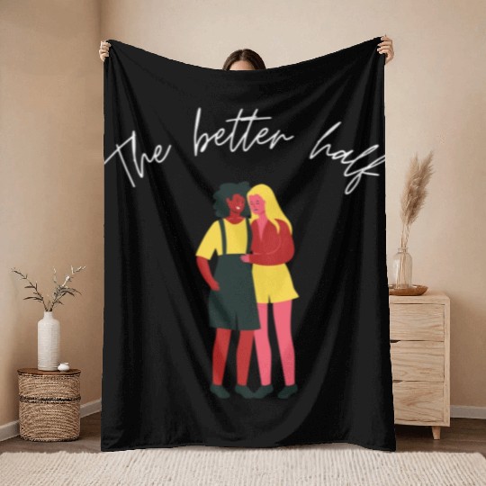 lesbian lgbtq pride valentine day 202 valentines Throw Blankets