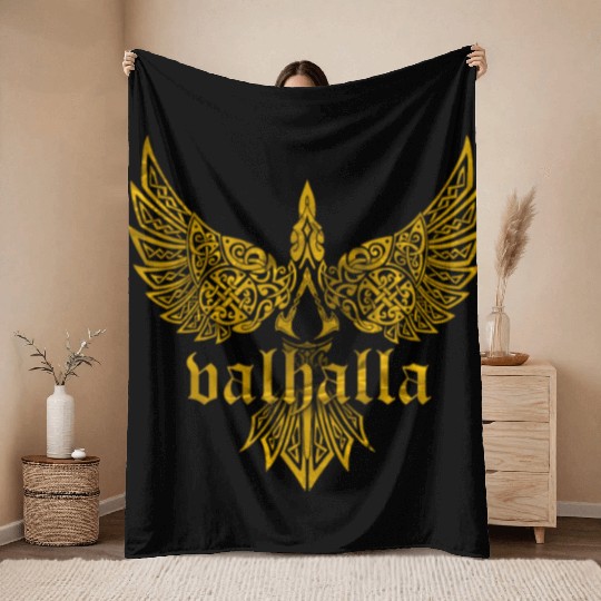 valhalla Throw Blankets