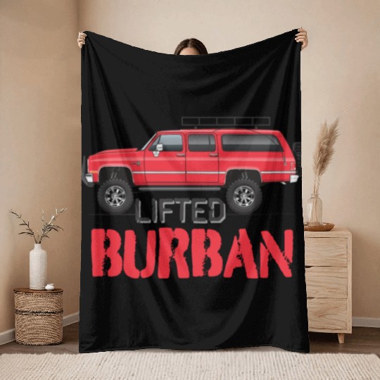 burban Cardinal Red Throw Blankets