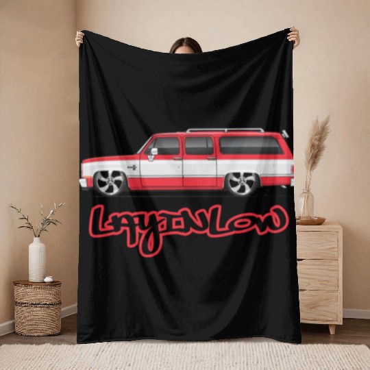 layinlow Cardinal Red Throw Blankets