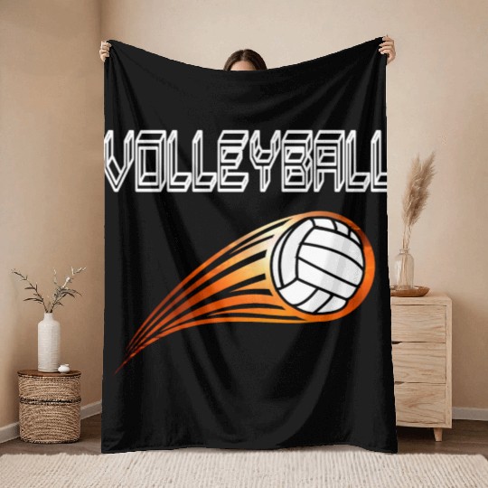 Volleyball Throw Blankets
