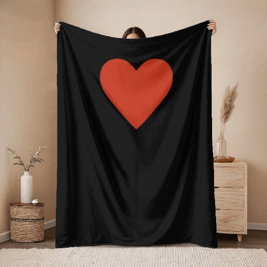 Heart Popsicle Heart Lollipop Heart Valentines Day Throw Blankets