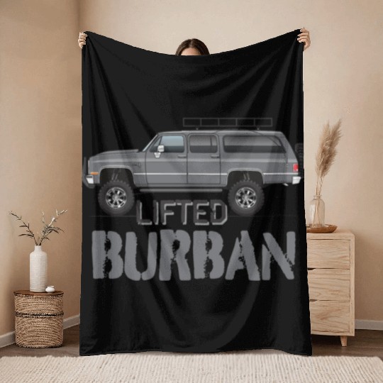 BURBAN Charcoal Throw Blankets