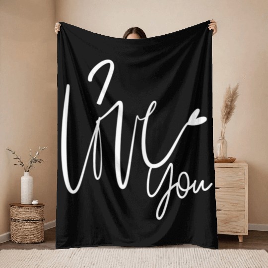 I love you Throw Blankets
