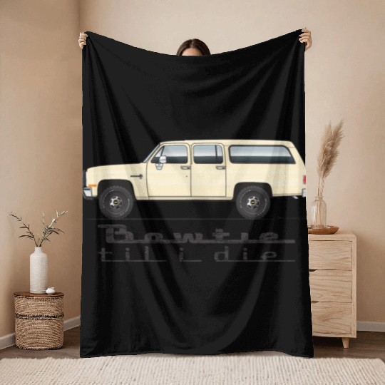 bowtie Santa Fe Tan Throw Blankets