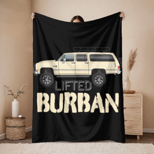 burban Santa Fe Tan Throw Blankets