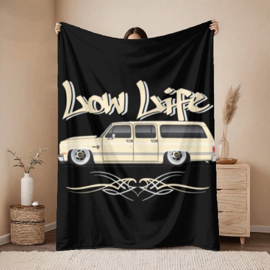 low life Santa Fe Tan Throw Blankets