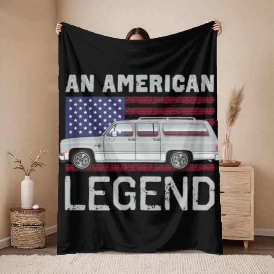 legend Light Silver Throw Blankets
