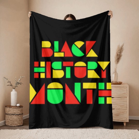BLACK HISTORY MONTH - NEW Throw Blankets DESIGN