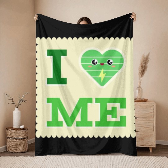 I Love Me 3 Throw Blankets