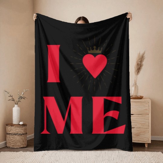I Love Me 5 Throw Blankets